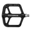 Rock BROS Mountain Bike Pedals Nylon Composite Bearing 9/16" MTB Bicycle Pedals with Wide Flat Platform Black view 1