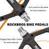 Rock BROS Mountain Bike Pedals Nylon Composite Bearing 9/16" MTB Bicycle Pedals with Wide Flat Platform Black view 4