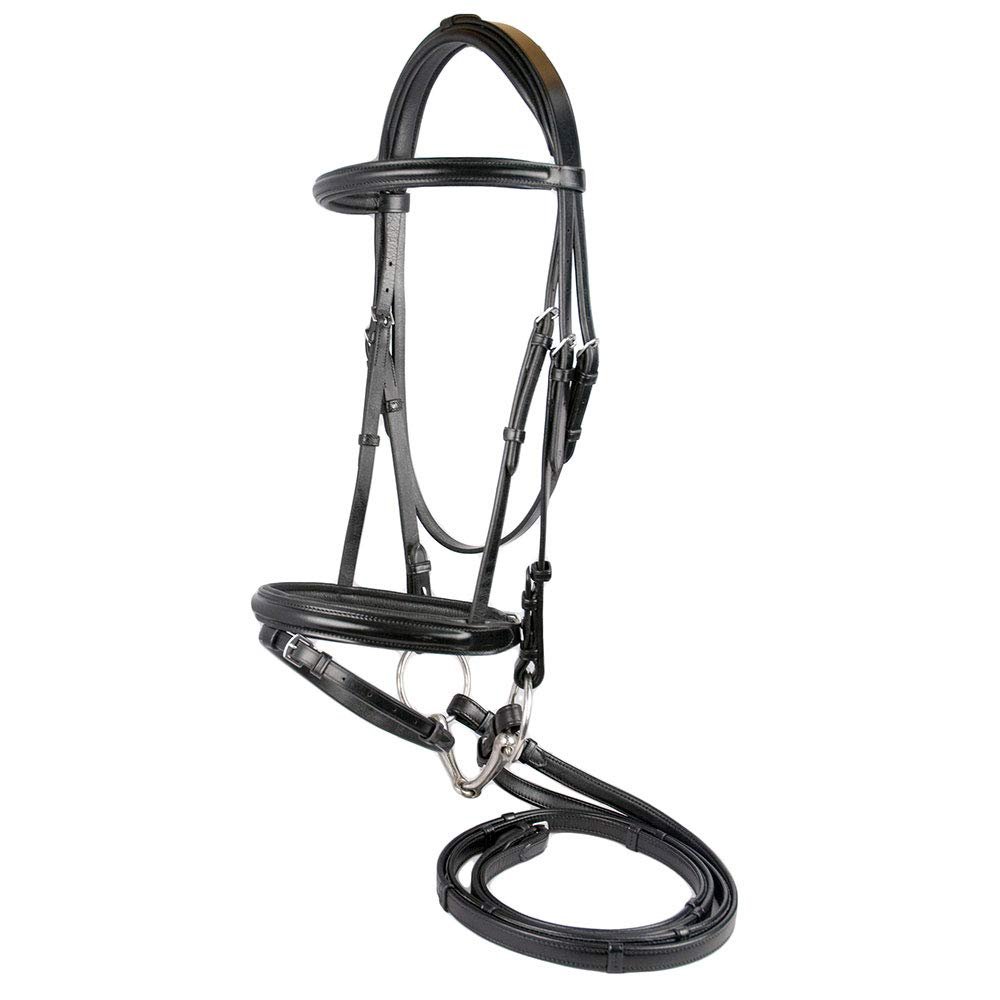 M. Toulouse Euro-Style Dressage Bridle Cob