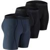 DEVOPS Men's Compression Shorts Underwear (3 Pack) (2X-Large, Black/Black/Charcoal)