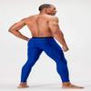 DEVOPS 2 Pack Men's Compression Pants Athletic Leggings (Small, Black/Blue) view 3