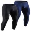 DEVOPS 2 Pack Men's Compression Pants Athletic Leggings (Large, Black/Navy) view 1