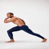 DEVOPS 2 Pack Men's Compression Pants Athletic Leggings (Large, Black/Navy) view 3