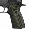 Coolhand G10 Gun Grips for Browning High Power and Tisas Regent BR9, Army Green, HP-N1-21 view 1