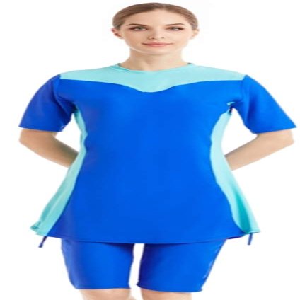 Modest Swimwear for Women Short Sleeve Swimsuit Burkini Modesty Swimming Costume Rash Guard Surfing Suit Beachwear