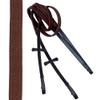 Exion Jumping Horse Bridle | Anatomical Figure 8 Bridle with Fancy Stitching & Padded Grackle Noseband | Rubber Grip Reins & Brass Buckles | English Tack for Equestrian Show & Training view 4