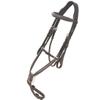 Exion Jumping Horse Bridle | Anatomical Figure 8 Bridle with Fancy Stitching & Padded Grackle Noseband | Rubber Grip Reins & Brass Buckles | English Tack for Equestrian Show & Training view 3