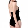 ASHER FASHION Women One Piece Swimsuit Sexy Plunge V Neck Backless Bikini Set Bathing Suit Red(Black,XXL) view 2