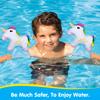 HeySplash Inflatable Arm Bands for Kids Floatation Sleeves Floats Tube Water Wings Swimming Arm Floats Cute, Unicorn view 2