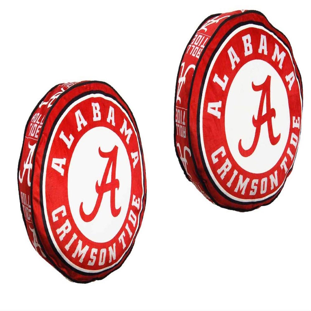 Northwest NCAA Alabama Crimson Tide Unisex-Adult Round Cloud Pillow, 15", Team Colors