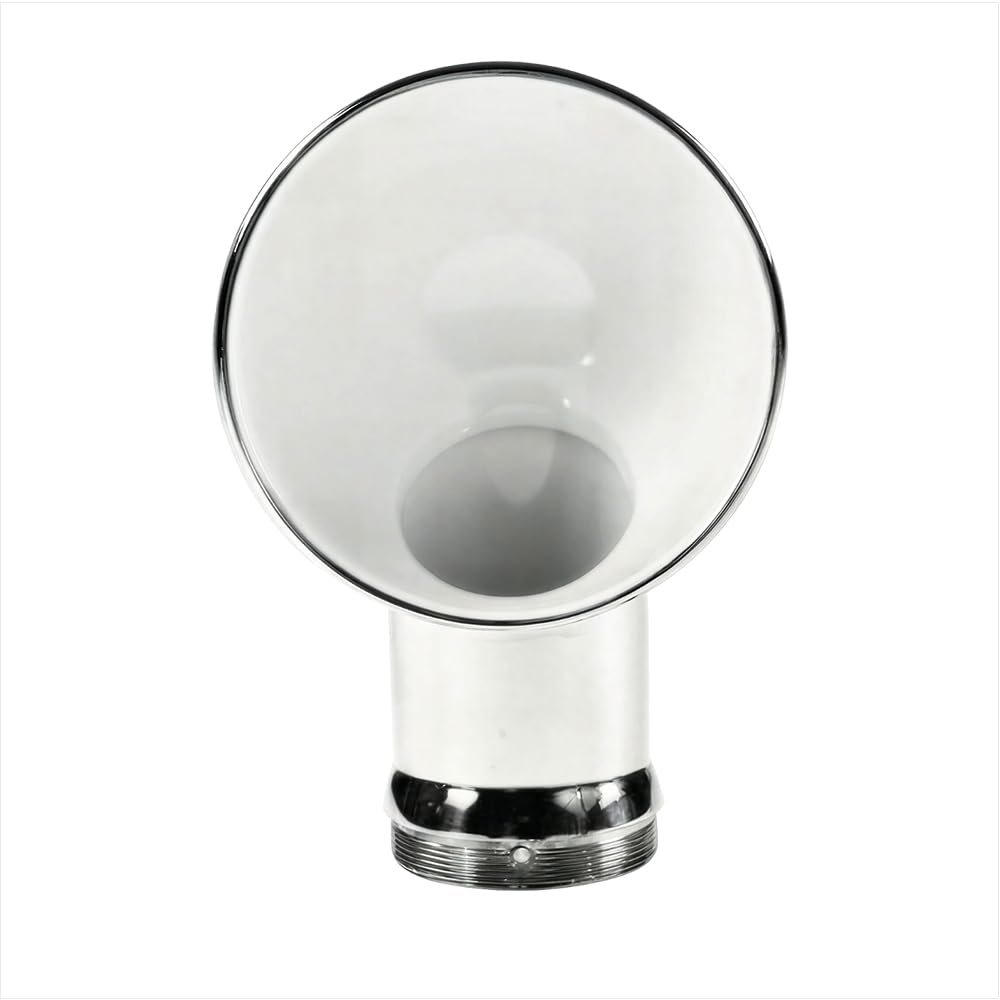 MARINE CITY 304 Grade Stainless Steel Round White Cowl Vent 4 Inches for Marines  Boats  Yachts  Ships (Pack of 1)