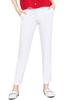 2LUV Women's Solid Casual Straight Leg Long Woven Pants Off White S view 1
