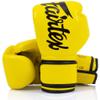 Fairtex BGV14 Muay Thai Boxing Microfibre Gloves for Men, Women, Kids | MMA Gloves, Kickboxing, Gym, Workout | Premium Quality, Light Weight & Shock Absorbent Boxing Gloves- (Yellow/12oz) view 1