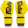 Fairtex BGV14 Muay Thai Boxing Microfibre Gloves for Men, Women, Kids | MMA Gloves, Kickboxing, Gym, Workout | Premium Quality, Light Weight & Shock Absorbent Boxing Gloves- (Yellow/12oz) view 3