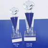 The Elegante Optical Crystal Glass Diamond Trophy Awards Recognition Achievement Reality Personalized Custom Laser Etched Engraving Trophy (Clear Diamond, 8.25" H) view 1