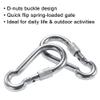 PROND Locking Carabiners, Heavy Duty Carabiner, 316 Stainless Steel Screw Lock Carabiner Hooks (3PCS - 316 Stainless Steel) view 3