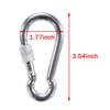 PROND Locking Carabiners, Heavy Duty Carabiner, 316 Stainless Steel Screw Lock Carabiner Hooks (3PCS - 316 Stainless Steel) view 4