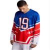 Champion Men's Hockey Jersey, SURF The Web/Scarlet/White, XXX-Large view 2