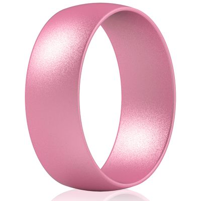 ThunderFit Silicone Wedding Rings Unisex, Rubber Engagement Bands 6.3mm Wide 1.65mm Thick - 1/2/3/4/5/6/7 Variety Multipack