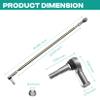 DRIVE UP Golf Cart Tie Rod Assembly Fits for EZGO TXT 2001-Up Gas and Electric Golf Carts, EZGO TXT Tie Rod and Tie Rod Ends Durable Aluminum Alloy, OEM 70876-G02 70902-G01 70902-G02 view 3