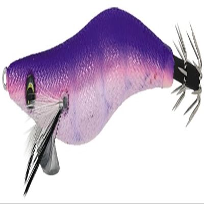 Owner 31910 Egi Draw4 Tie Breaker 3.5#80 Pink Purple/Blue Glow Shrimp