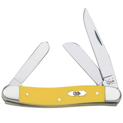 Case WR XX Pocket Knife Medium Stockman Sunflower Synthetic Item #22173 - (4318 SS) - Length Closed: 3 5/8 Inches
