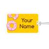 Kids Labels Durable Large Luggage & Bag Tag Donut Design view 1