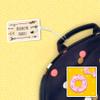 Kids Labels Durable Large Luggage & Bag Tag Donut Design view 2