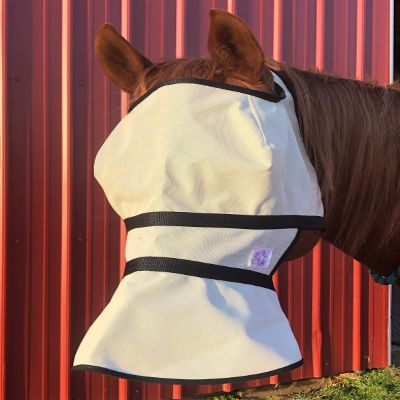 Nag Horse Ranch Full Face UV Proof Horse Shade (Regular Horse, Beige)