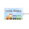 Kids Labels Durable Large Luggage & Bag Tag Train Design view 1