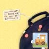 Kids Labels Durable Large Luggage & Bag Tag Train Design view 2