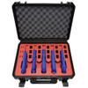 5 Pistol 18 Magazine DORO Gun Case with Red Custom Foam Insert - Waterproof, Heavy Duty - Tactical Firearms and Ammunition Holder, 18 x 14 x 7-Inches view 1