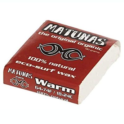 Open Road Goods Organic Surf Wax - Matunas Surf Wax - Base Coat - Warm - Tropical - Cool - Cold - Hawaiian Competition Formula All Natural Surf Wax - Free Surf Gift Bag (Warm (Case))