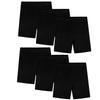 BOOPH Girls Dance Shorts Bike Short for Underdress 5-7 Years Black 6 Pack view 1