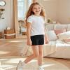 BOOPH Girls Dance Shorts Bike Short for Underdress 5-7 Years Black 6 Pack view 3