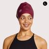 SOUL CAP - Large Swimming Cap for Long Hair - Designed for Long Hair, Dreadlocks, Weaves, Hair Extensions, Braids, Curls & Afros - Women & Men - Silicone (Burgundy, Large) view 3