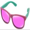 COOLSOME Kids Flexible Polarized Sunglasses for Boys Girls Age 3-10 with Straps (Pink/Green Pack of 2 pcs) view 3
