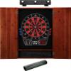 Viper 797 Electronic Dartboard, Metropolitan Cinnamon Cabinet, Dart Mat & Shadow Buster Dartboard Light Bundle view 1
