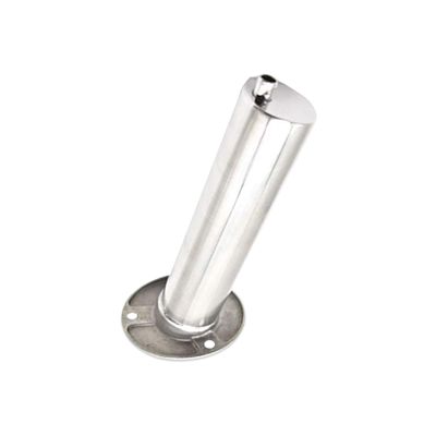 Marine City Heavy Duty Strong 316 Stainless-Steel Gloss Polished Finish Flush Mount Angled Fishing Rod Pole Holder with Drain 15 Degree for Marine Yacht Kayak Marine Boat Caravan (1 Pcs)