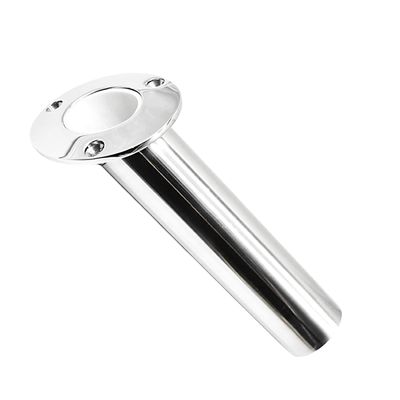 MARINE CITY Rod Holder with Drain Flush Mount Fishing Rod Pole Holders, Heavy-Duty 316 Stainless Steel, 30 Angle, Corrosion-Resistant for Marines, Boats & Ships (Pack of 1)