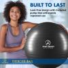 ProBody Pilates Exercise Ball - Multiple Sizes Gym Grade Balance Ball for Fitness, Workout, Pregnancy & Physical Therapy, Stability Yoga Ball Chair (Black, 85 cm) view 2