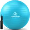 ProBody Pilates Exercise Ball - Multiple Sizes Gym Grade Balance Ball for Fitness, Workout, Pregnancy & Physical Therapy, Stability Yoga Ball Chair (Teal, 55cm) view 1