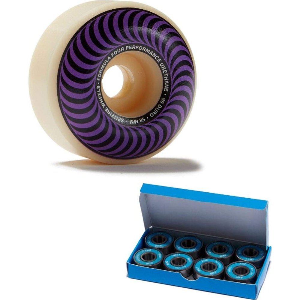 Spitfire F4 99D Classics Skateboard Wheels - 58mm with CCS ABEC 7 Bearings
