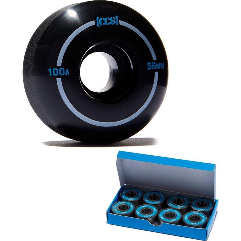[CCS] Skateboard Wheels - Multiple Colors (Black, 56mm) ABEC 7 Bearings