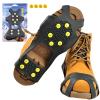 Sfee Ice Cleats for Boots Shoes, Snow Grips Cleats for Ice and Snow Anti-Slip Rubber Traction Cleats for Walking on Snow and Ice 10 Steel Studs Crampons for Hiking, Walking, Climbing, Jogging view 1