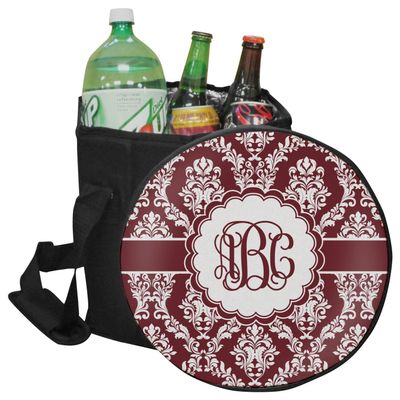 YouCustomizeIt Personalized Maroon & White Collapsible Cooler & Seat