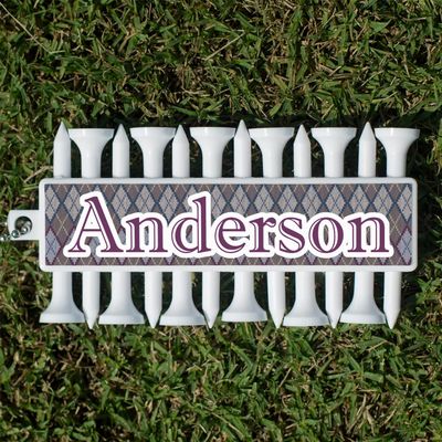 YouCustomizeIt Personalized Knit Argyle Golf Tees & Ball Markers Set