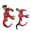 SHARROW Bow Release Aid 3/4 Fingers Automatic Archery Release Aluminium Alloy Thumb Trigger for Compound Bow Accessory (Red) view 1