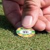 YouCustomizeIt Personalized Pink Flamingo Golf Ball Marker - Hat Clip - Silver view 4