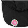 YouCustomizeIt Personalized Preppy Hibiscus Golf Ball Marker - Hat Clip - Silver view 2